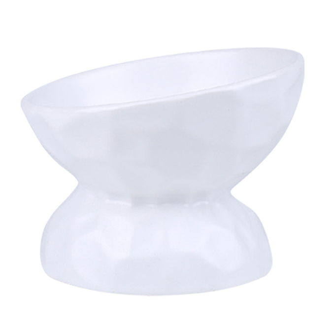 凹凸紋寵物陶瓷碗 斜口 / 平口 4色