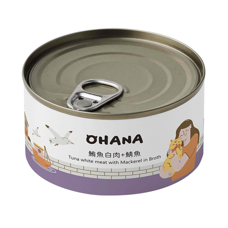 OHANA 歐哈吶 鮪魚白肉系列 / 鮮嫩雞肉系列 天然無膠無穀貓湯罐 80g x 24罐 /箱【*自由搭24罐 隨意下單任一項,訂單備註口味及數量即可】
