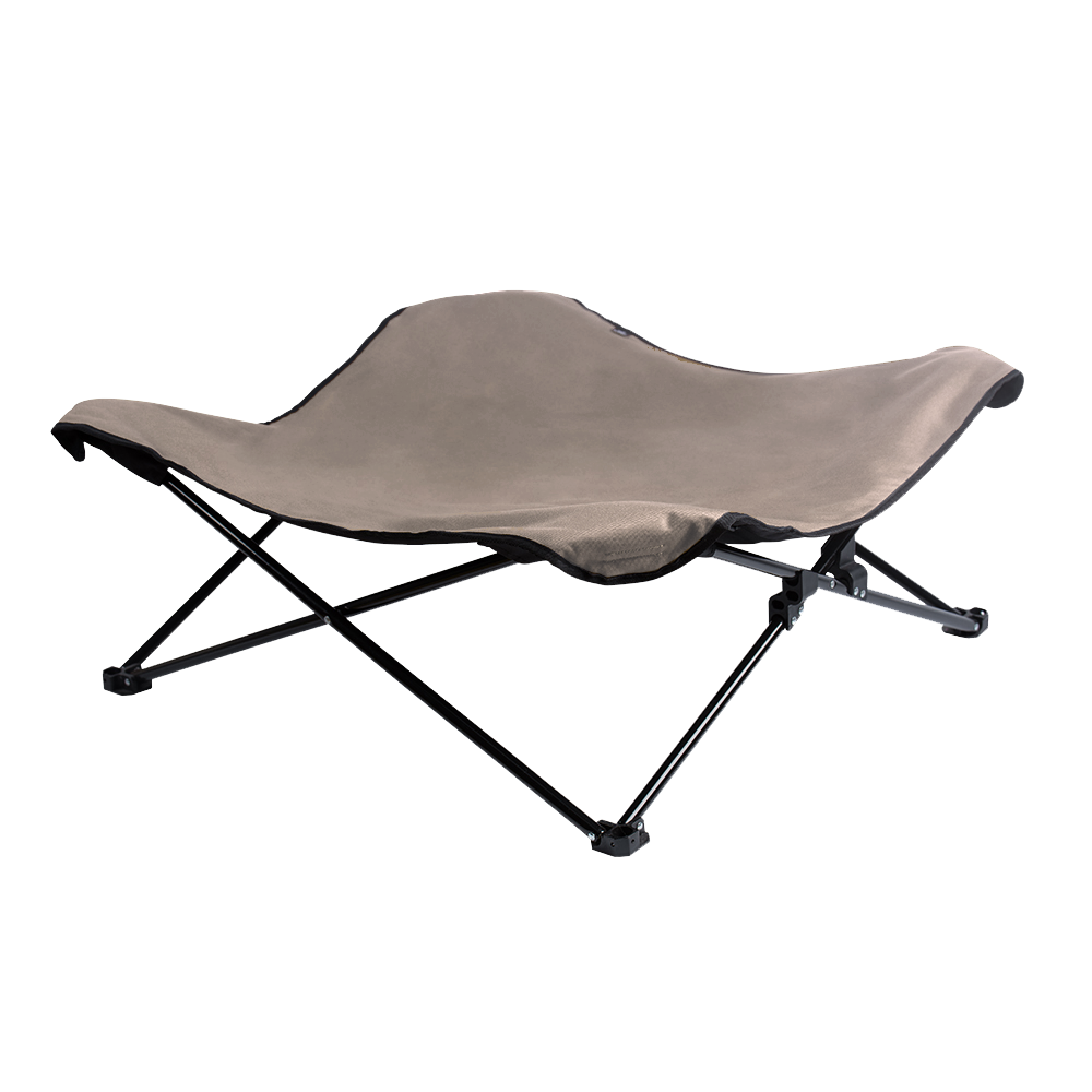 BlackDoggy 寵物戶外防潑水摺疊行軍床 / 專用睡墊 寵物床