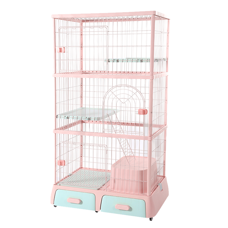 DF 雙層 / 三層多功能貓籠 貓咪別墅 貓屋 內附封閉式貓砂盆 3色