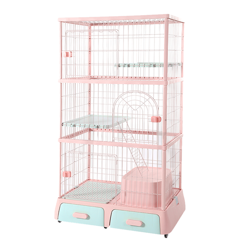 DF 雙層 / 三層多功能貓籠 貓咪別墅 貓屋 內附封閉式貓砂盆 3色