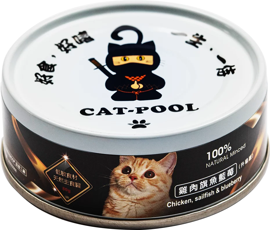 CatPool貓侍  升級版低敏主食罐 6種口味 80g