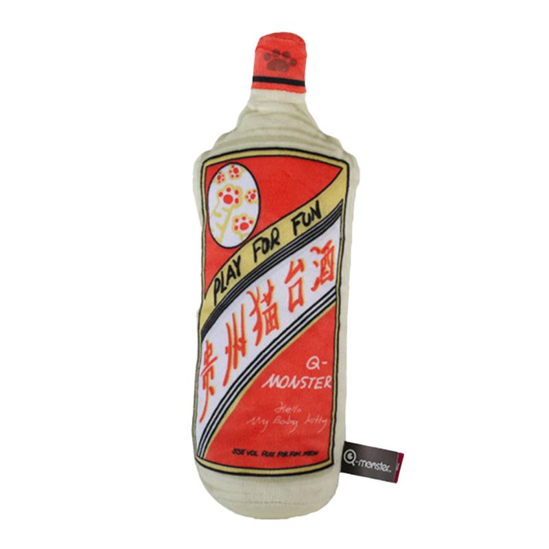 Q-MONSTER 貓酒系列寵物玩具 貓薄荷抱枕 貓抱枕