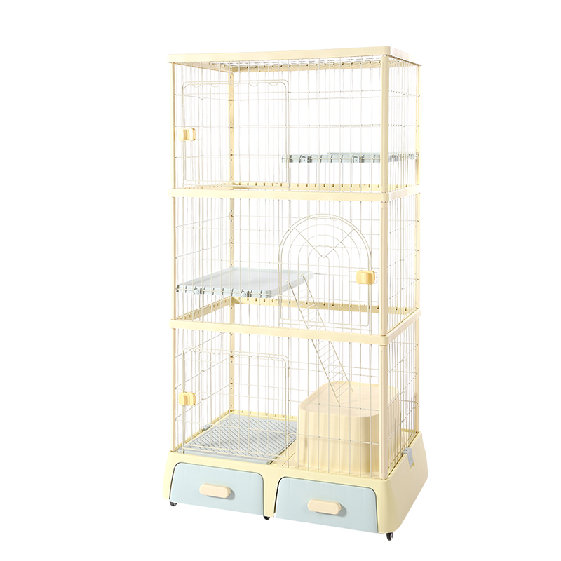 DF 雙層 / 三層多功能貓籠 貓咪別墅 貓屋 內附封閉式貓砂盆 3色