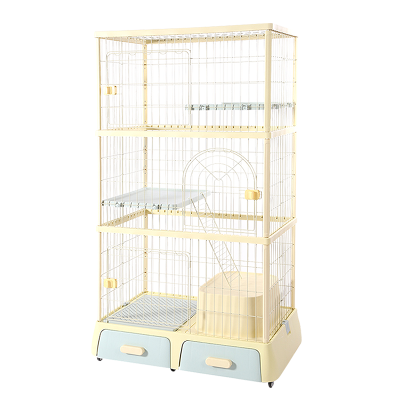 DF 雙層 / 三層多功能貓籠 貓咪別墅 貓屋 內附封閉式貓砂盆 3色