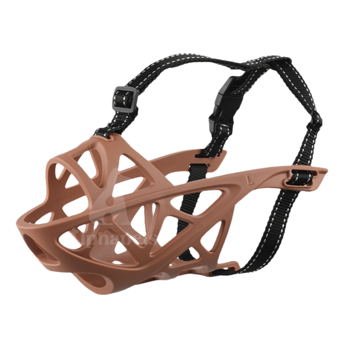 狗嘴套 寵物嘴套 有頭帶款 透氣可調節 3M反光織帶 S / M / L / XL