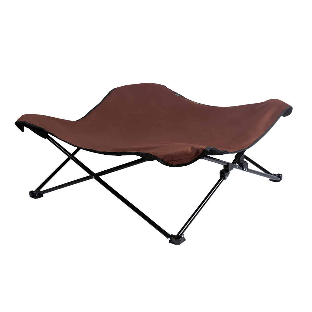 BlackDoggy 寵物戶外防潑水摺疊行軍床 / 專用睡墊 寵物床