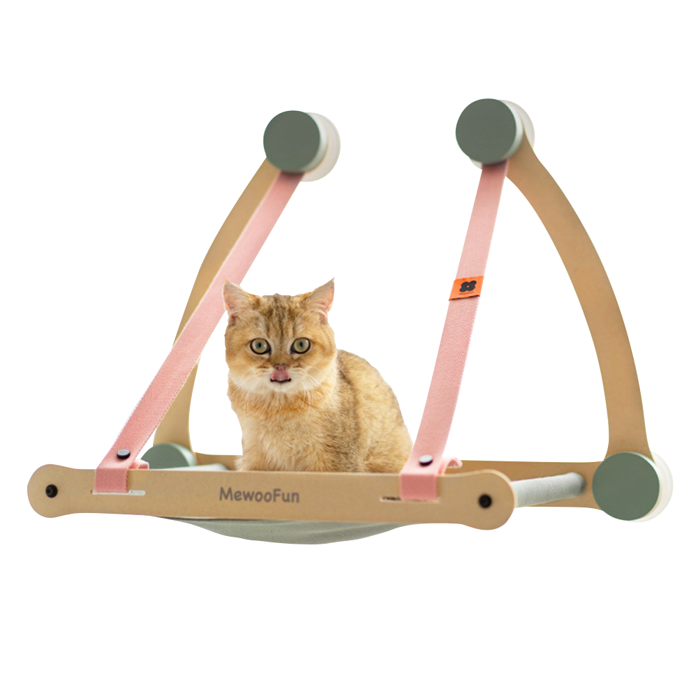 MewooFun喵乎汪也 吸盤式貓吊床 帳篷貓吊床 雙吊帶貓吊床