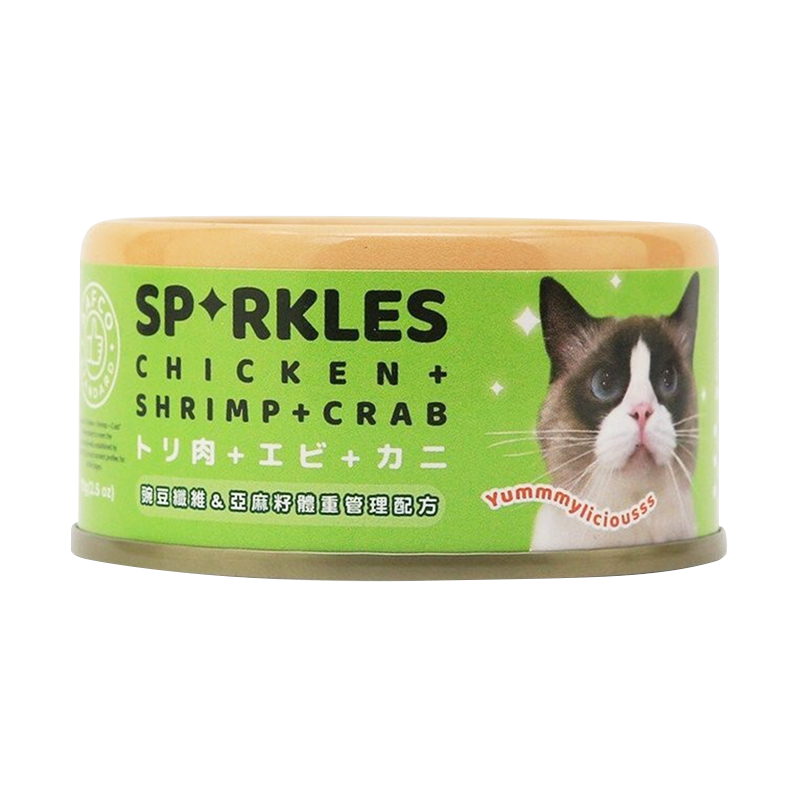 Sparkles SP 無膠無穀貓咪主食罐 貓罐頭 70g 7種口味
