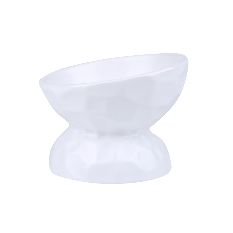 凹凸紋寵物陶瓷碗 斜口 / 平口 4色