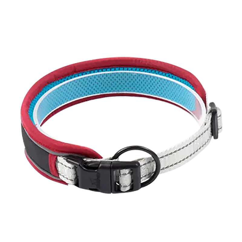 BlackDoggy 寵物戶外反光緹花便攜帶牽繩 / 反光項圈 2色