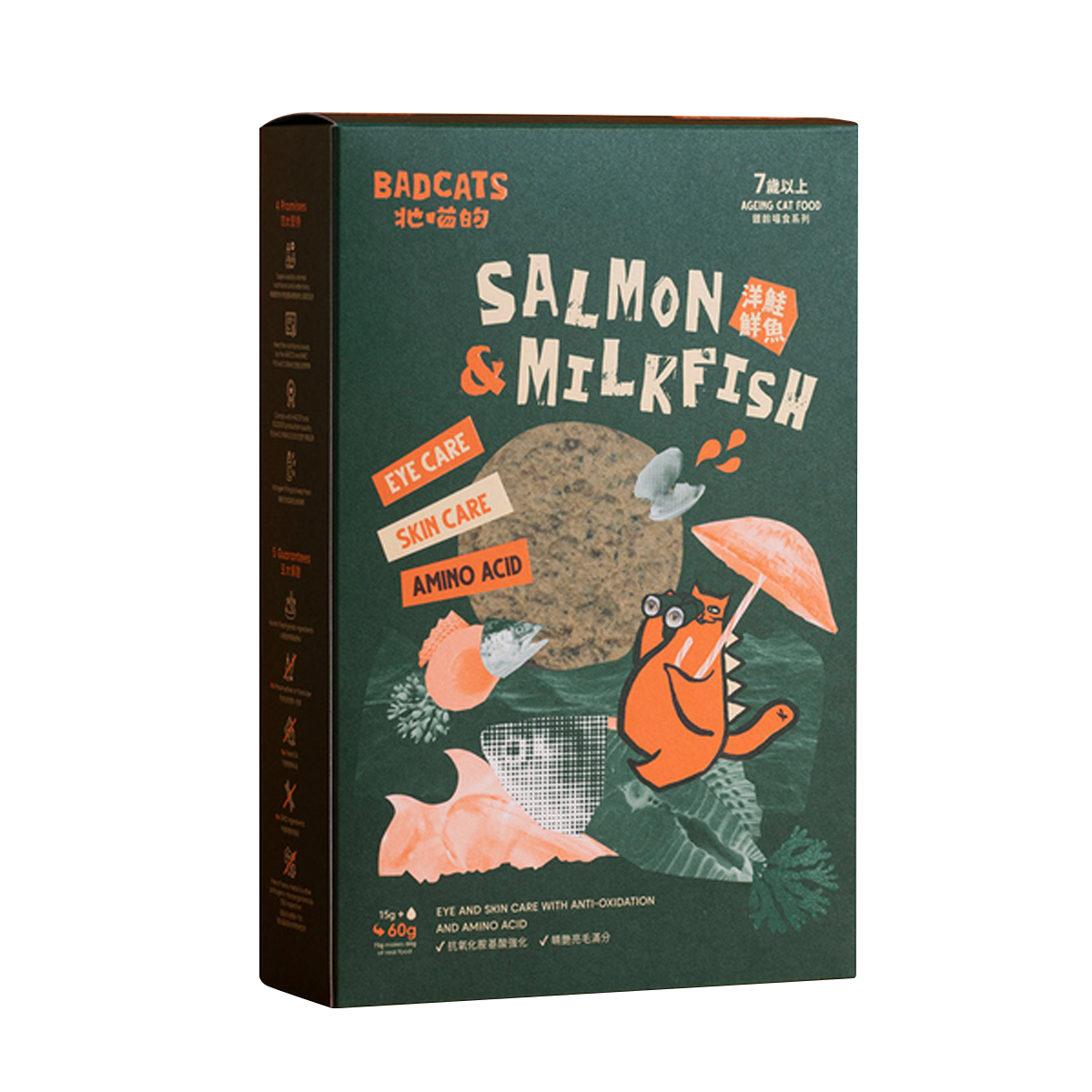 BADCATS牠喵的 凍乾主食肉罐餅 15g / 180g (15g x 12包入 /盒)