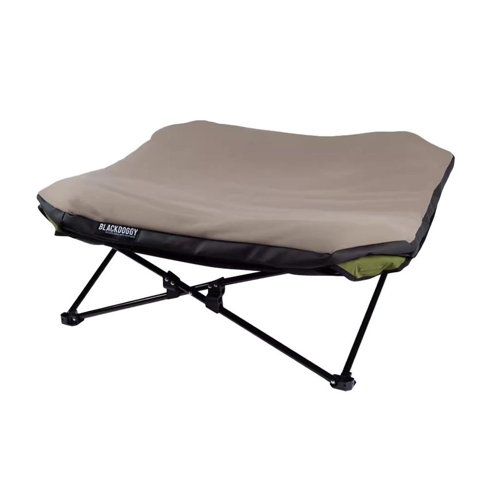 BlackDoggy 寵物戶外防潑水摺疊行軍床 / 專用睡墊 寵物床