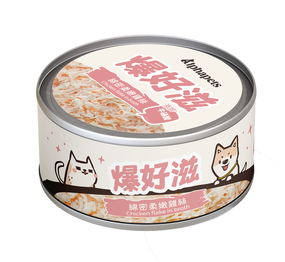 爆好滋 貓狗通用 無膠鮮肉湯罐 80g