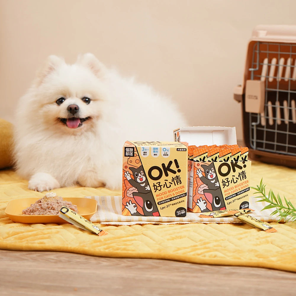 LitoMon 怪獸部落 OK ! 好心情 胺基酸+益生菌+費洛蒙 犬貓適用 1.5g