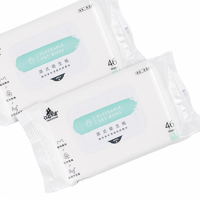 DogCatStar汪喵星球 汪喵濕式衛生紙 隨身包 12抽 / 46抽