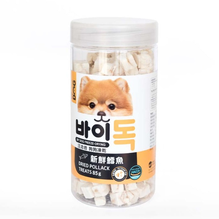 By Dog汪洽普 狗狗凍乾零食 鱈魚 鮭魚 馬肉 牛肝 雞胸肉 毛鱗魚 低脂鮪魚 鮮甜比目魚 鰈魚