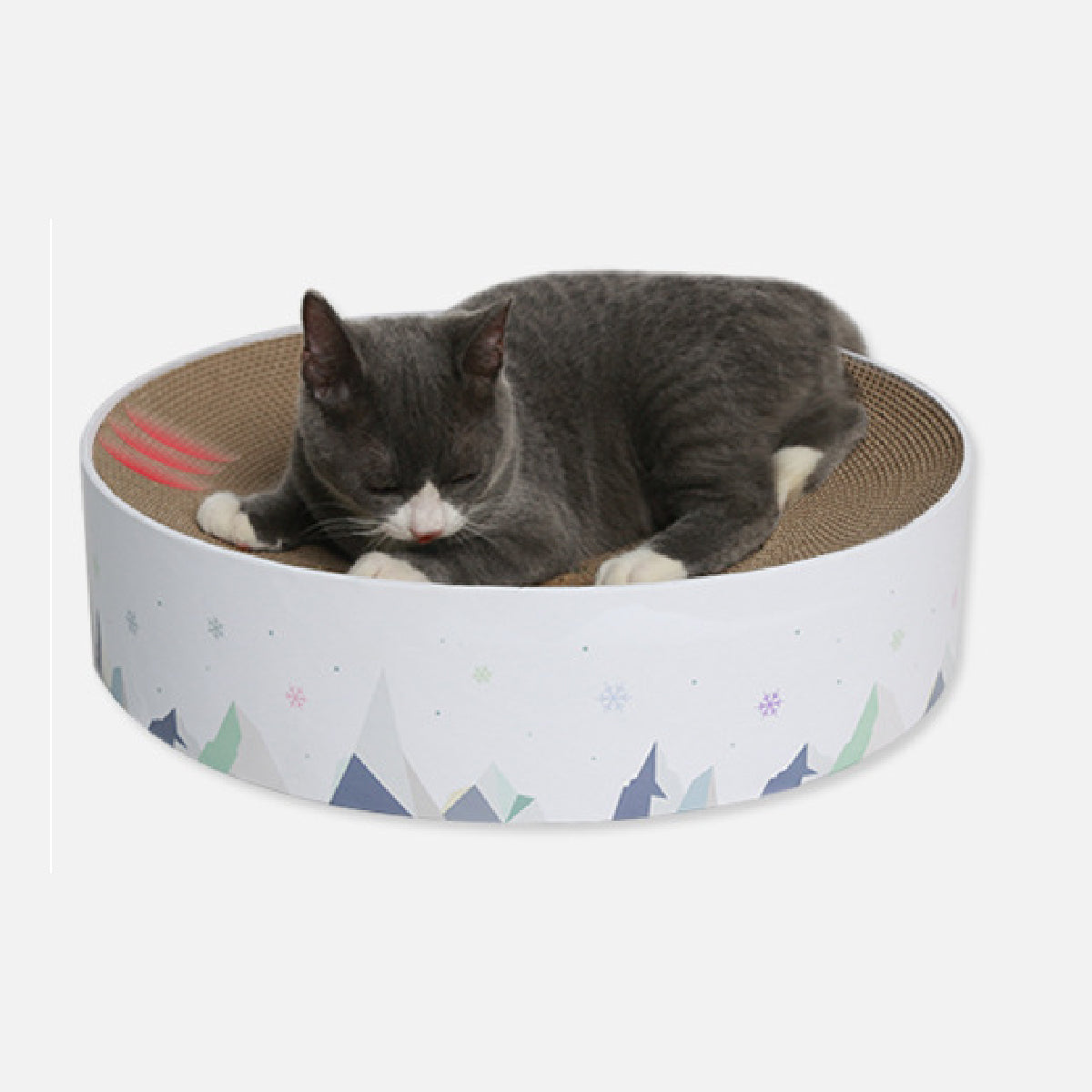 Elite伊麗 冰山圓形瓦楞紙貓抓板 貓抓板 貓抓盆