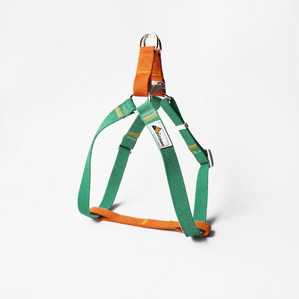 Felizpaws 狗狗印花胸背帶 中小型犬M號 綠橘 / 粉紫 / 紅黑三角