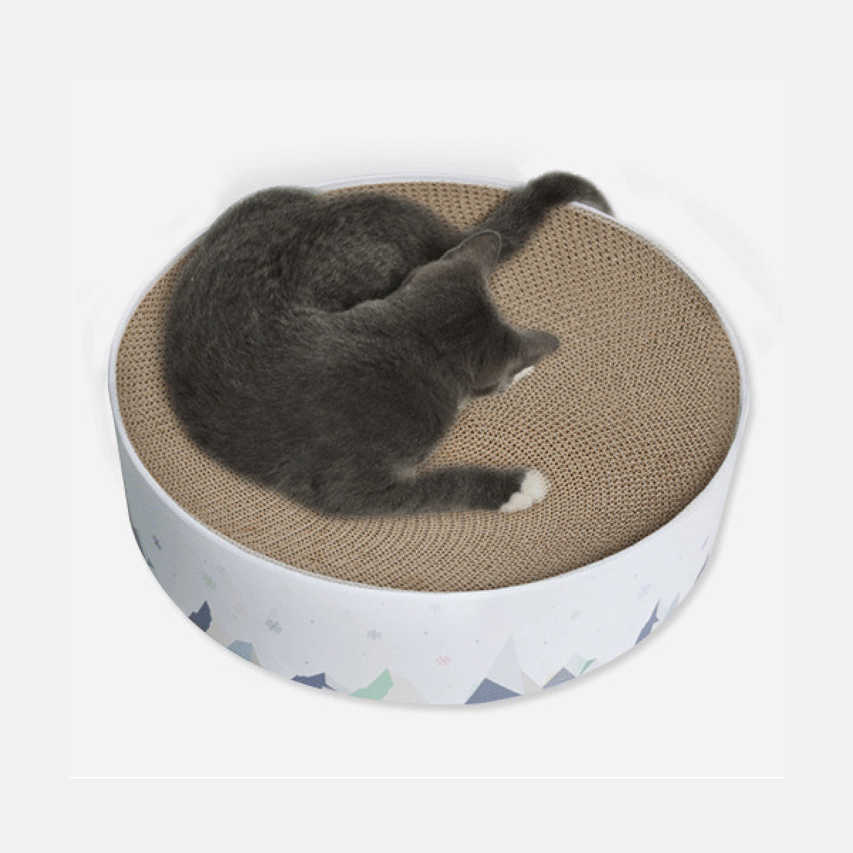 Elite伊麗 冰山圓形瓦楞紙貓抓板 貓抓板 貓抓盆