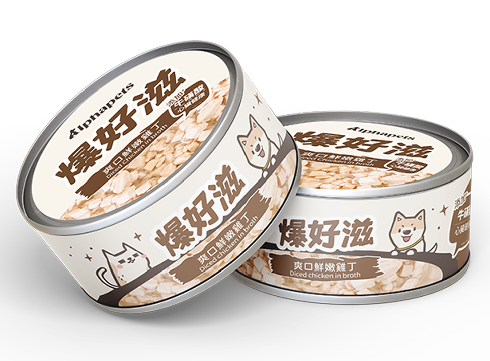 爆好滋 貓狗通用 無膠鮮肉湯罐 80g