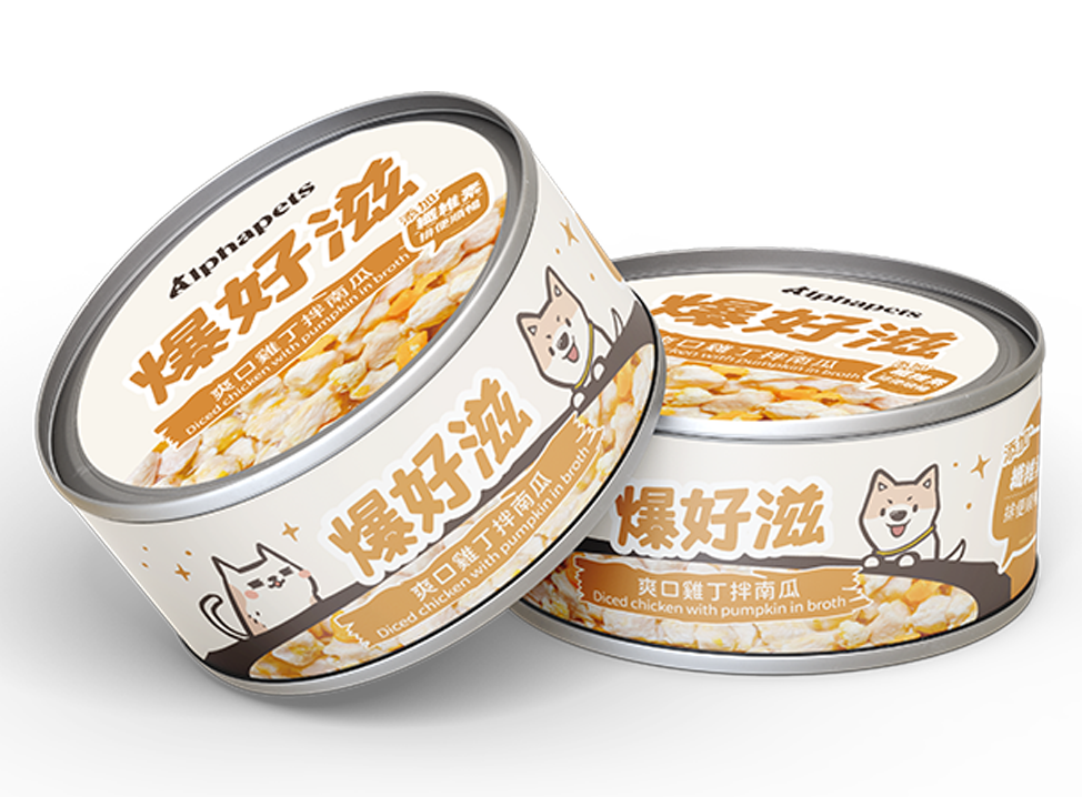 爆好滋 貓狗通用 無膠鮮肉湯罐 80g