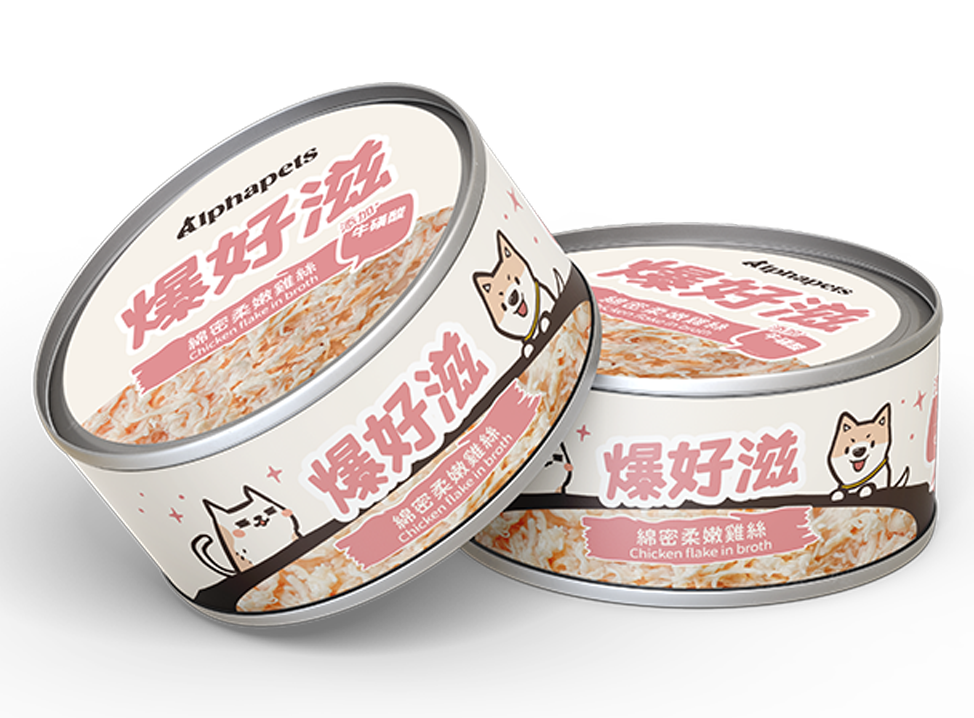 爆好滋 貓狗通用 無膠鮮肉湯罐 80g