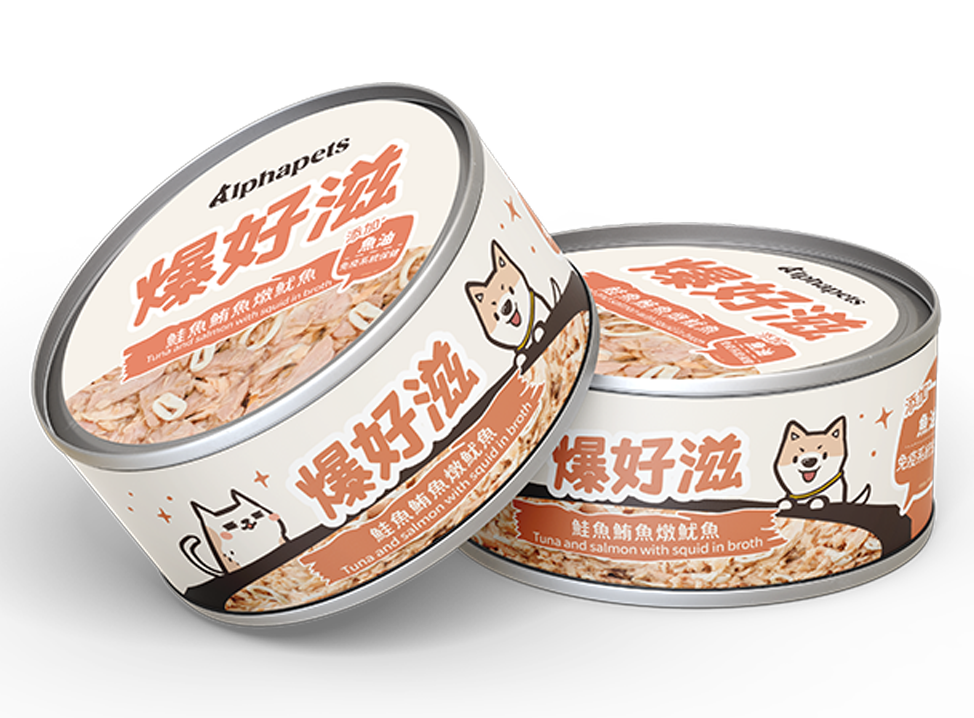 爆好滋 貓狗通用 無膠鮮肉湯罐 80g