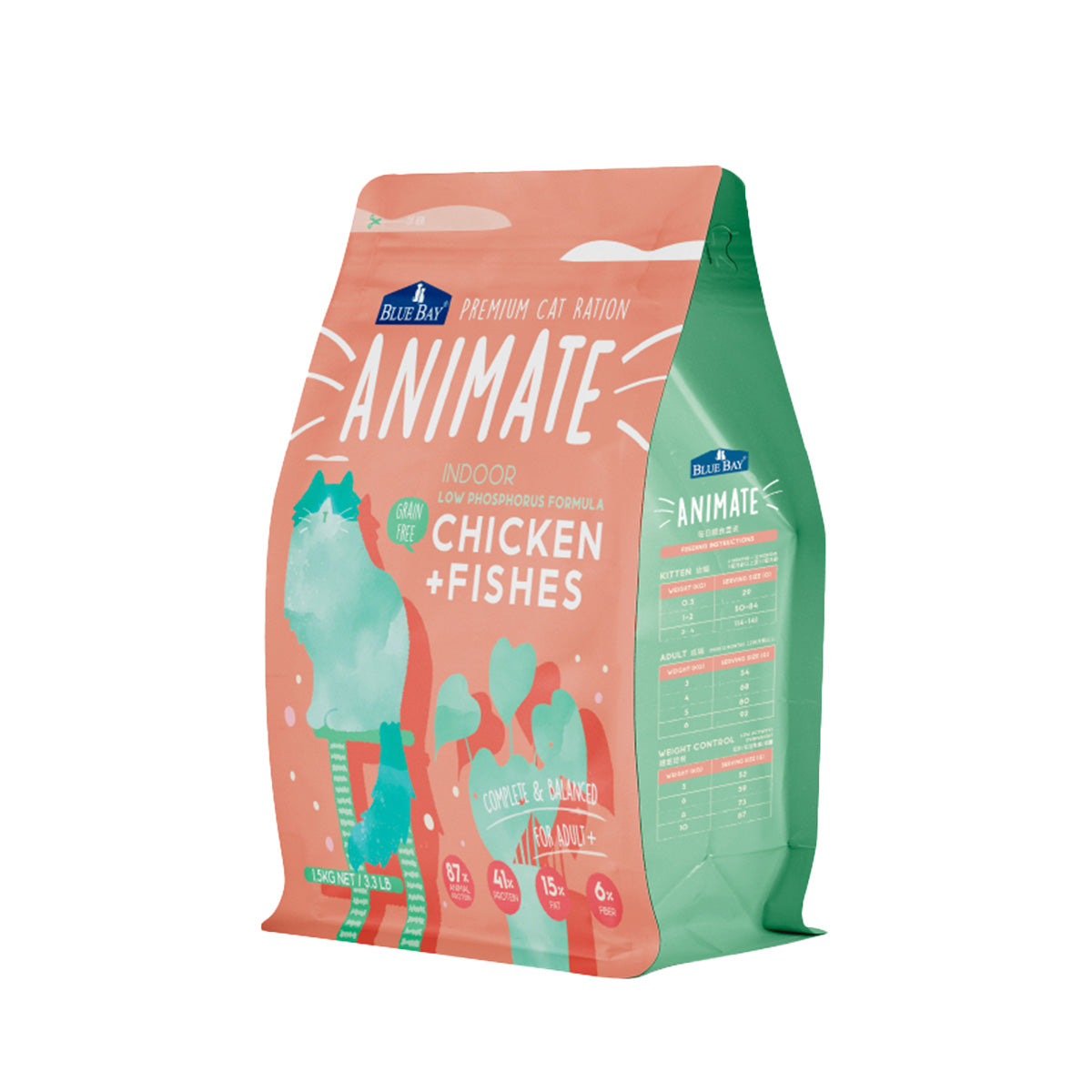 BLUE BAY倍力 Animate 無穀貓飼料 貓乾糧 1.5kg / 4.5kg