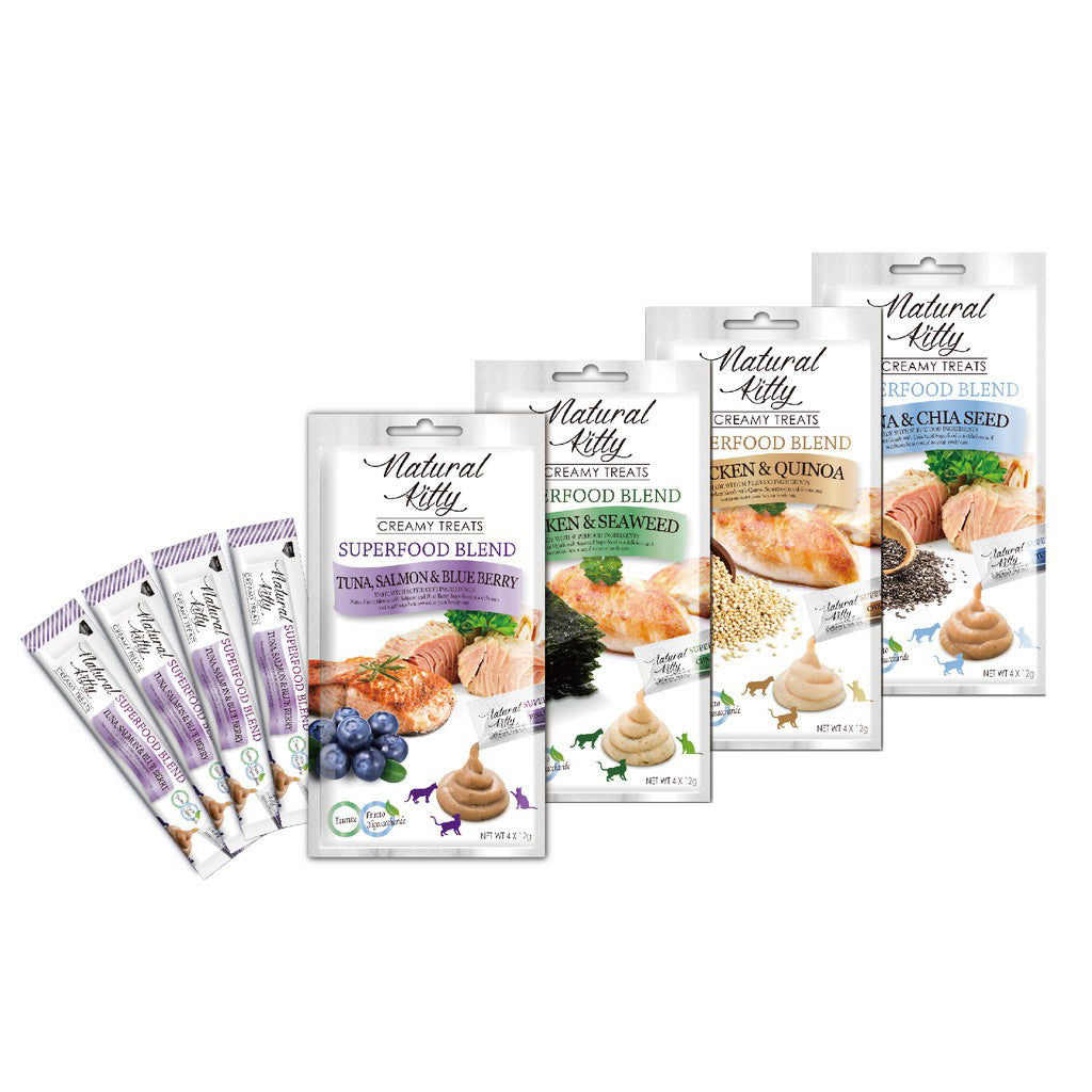 Natural Kitty 自然小貓 超級食物營養肉泥 4入/包
