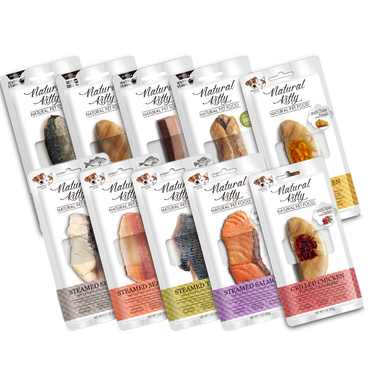 Natural Kitty 自然小貓 100% 天然新鮮肉片 珍稀 經典系列 20-30g 犬貓零食