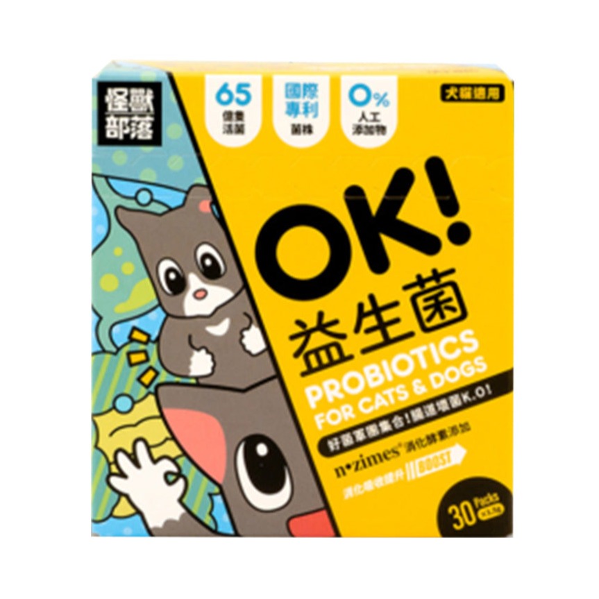LitoMon怪獸部落 OK ! 益生菌 腸胃保健 犬貓適用 1.5g