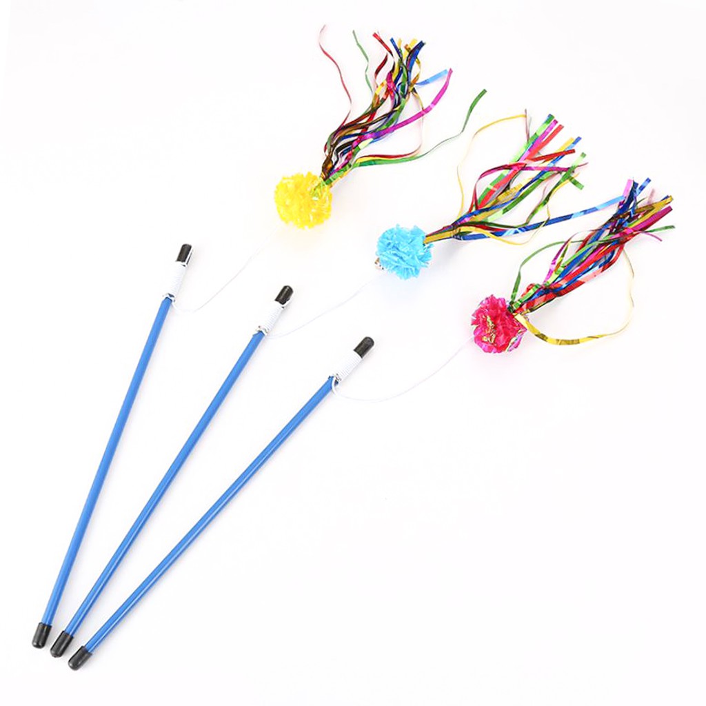 STOCK 彩色亮紙逗貓棒 款式隨機