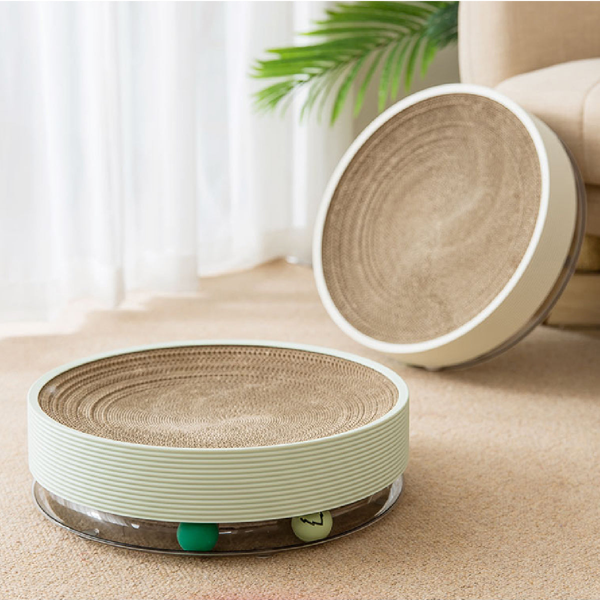 SOFT ZOO 三合一千層貓抓板 附贈貓草