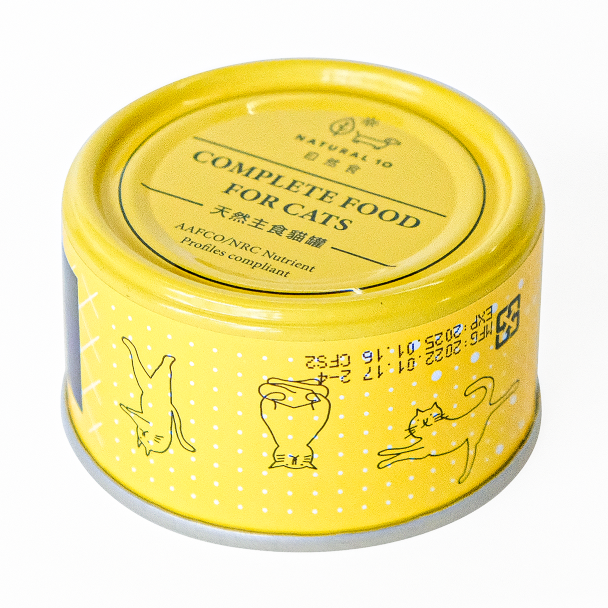 NATURAL10自然食 貓的宵夜場 天然無穀主食貓罐 80g