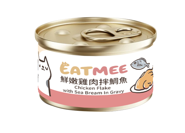 EATMEE易特咪 無穀貓罐 鮮嫩雞肉 鮪魚白肉系列 80g x 24 罐/箱