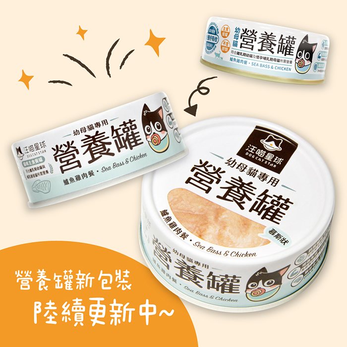 DogCatStar汪喵星球 幼母貓98%營養無膠主食罐 80g