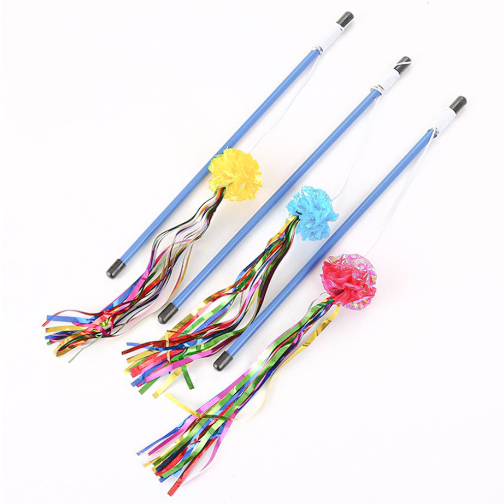 STOCK 彩色亮紙逗貓棒 款式隨機