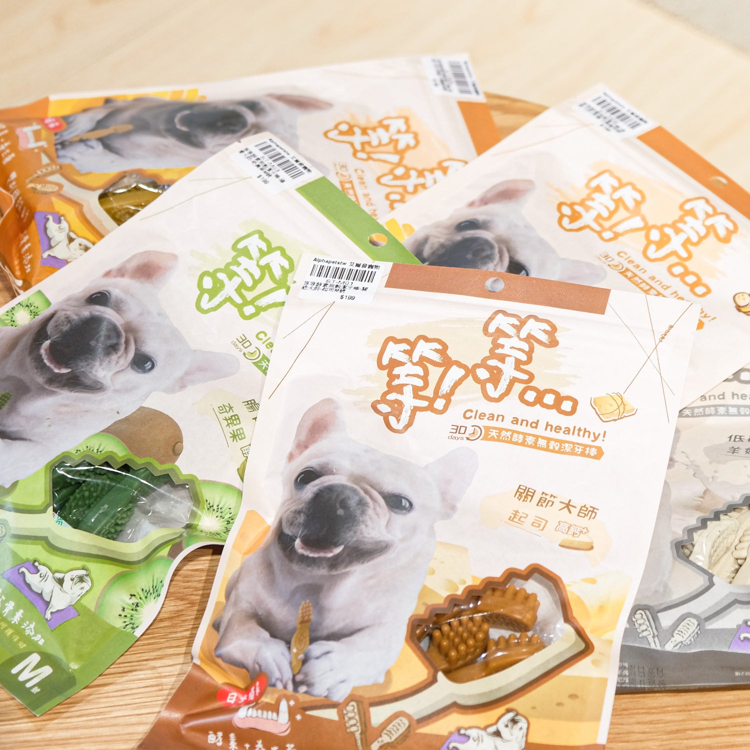 等等 天然酵素無榖潔牙棒 M號