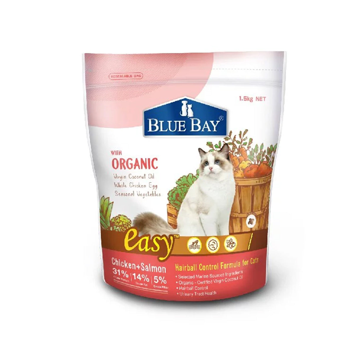 BLUE BAY倍力 EASY貓糧 化毛 / 亮毛美膚配方 1.5kg / 8kg 貓飼料 幼母貓乾糧