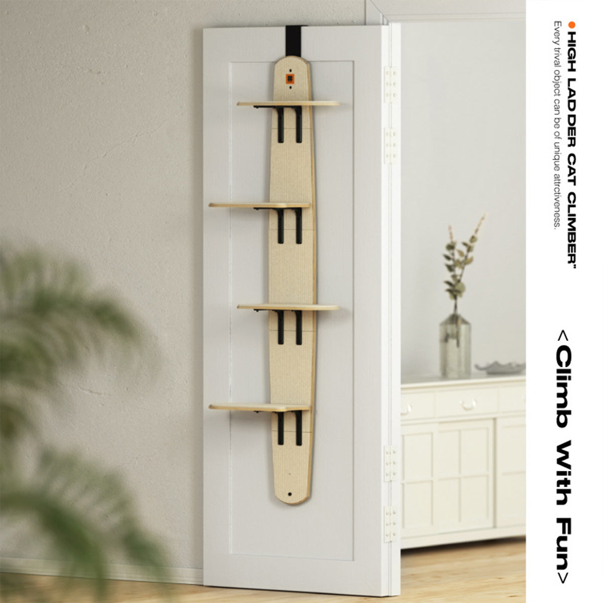 MewooFun喵乎汪也 門掛式貓跳台 貓抓板