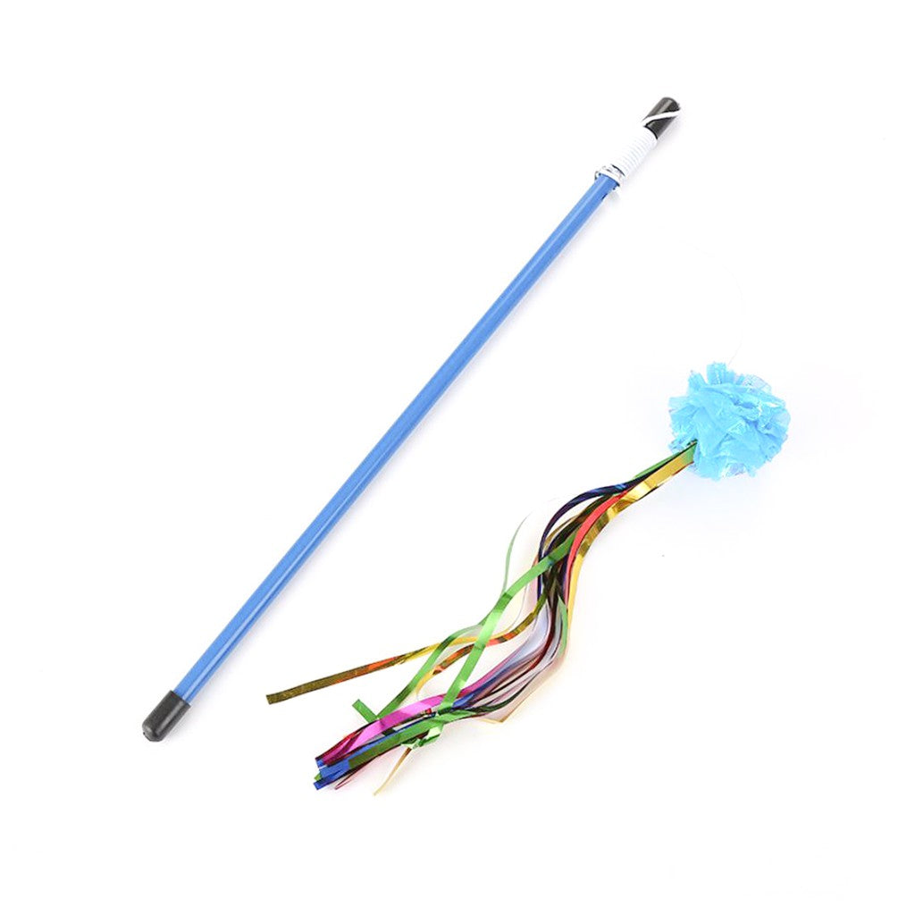 STOCK 彩色亮紙逗貓棒 款式隨機