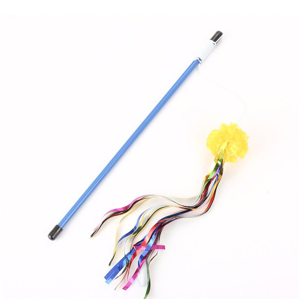 STOCK 彩色亮紙逗貓棒 款式隨機