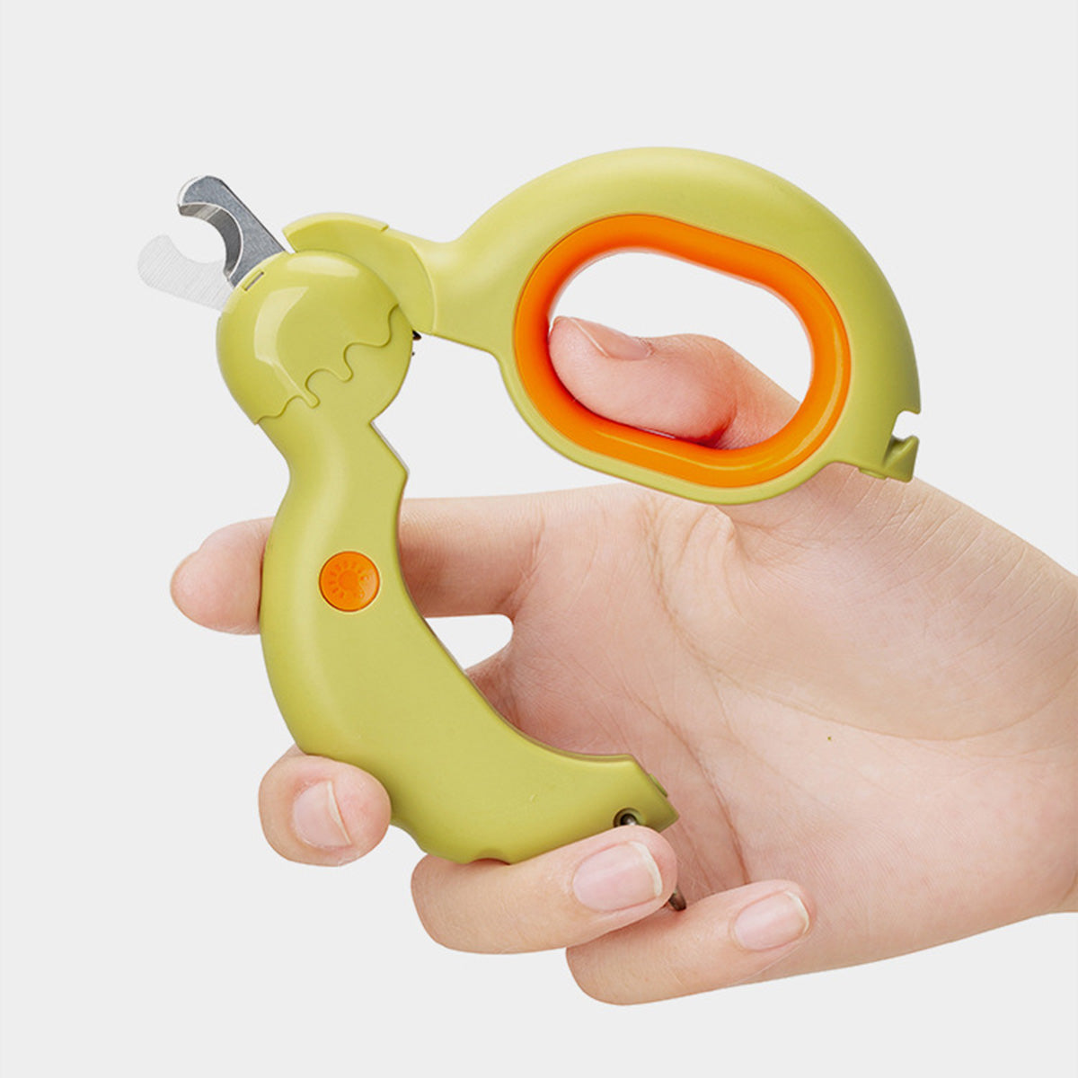 AIWO艾窩 奶油甜甜圈寵物指甲剪 2合1燈照指甲剪