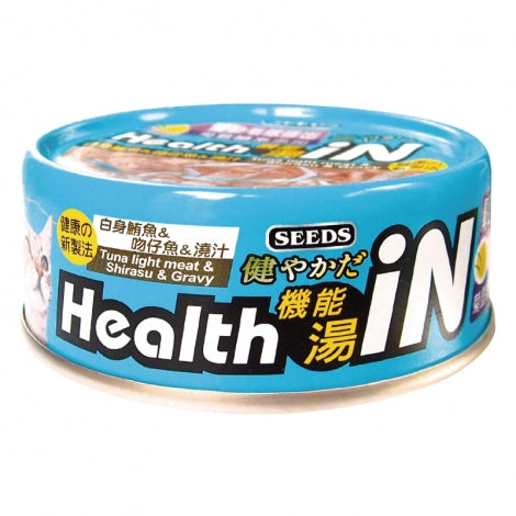 SEEDS 惜時 Health iN 機能湯澆汁貓餐罐 80g