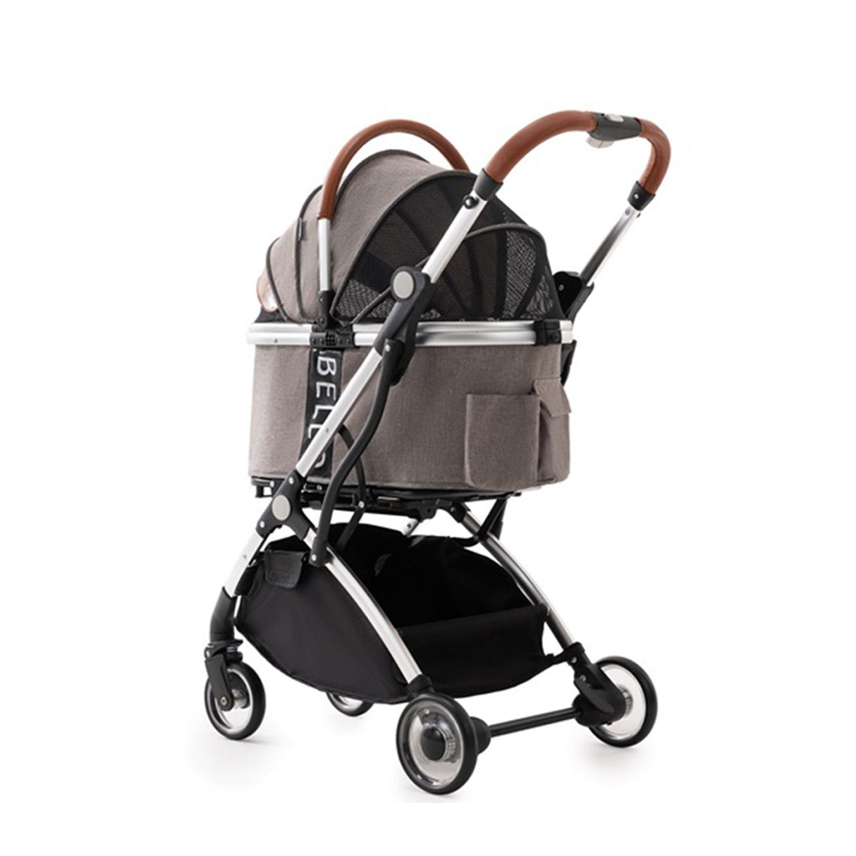 Bello WM01 一鍵摺疊 兩用鋁管寵物推車 升級版 (附雨罩)