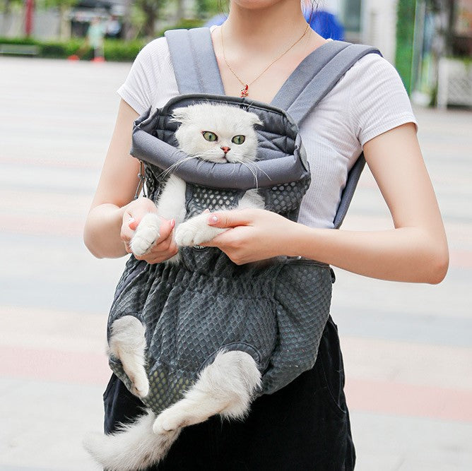 DogLemi多樂米 寵物外出透氣網布雙肩前背包