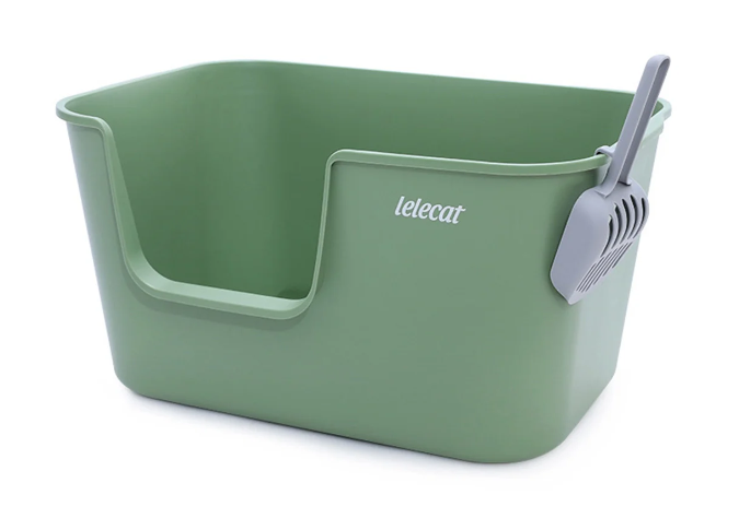 超大號防潑貓砂盆 開放式貓砂盆 黃色