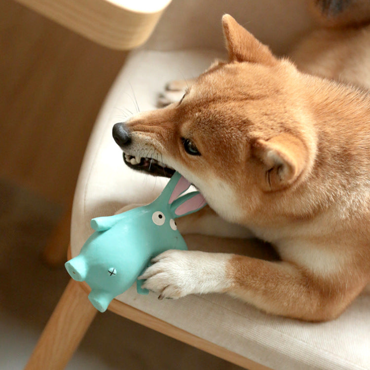 Q-MONSTER 森林動物家族 乳膠玩具 寵物發聲玩具