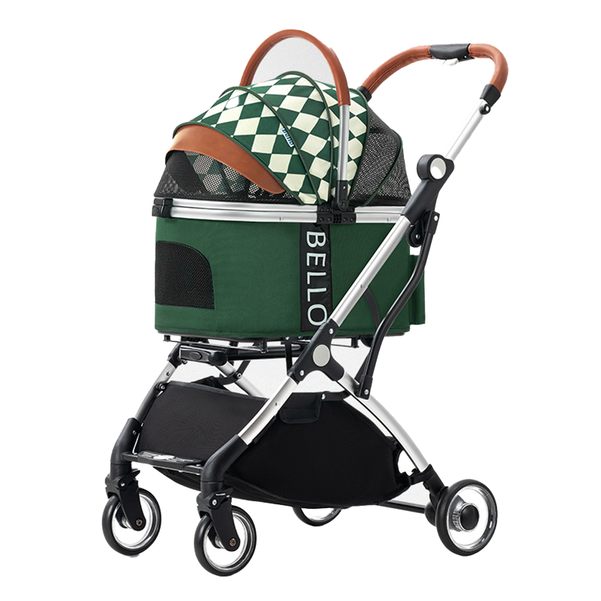 Bello WM01 一鍵摺疊 兩用鋁管寵物推車 升級版 (附雨罩)